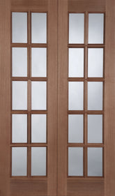 GTP Rebated RHPO Unglazed Pair External Doors